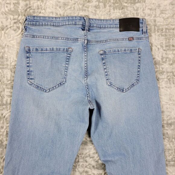 English Laundry Jeans Mens 36x32 Blue Harrow Straight Fit 5-Pocket Stretch Denim - Picture 6 of 15